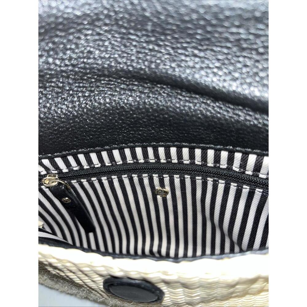 Kate Spade Crossbody Black With Silver Tone Hardware EUC - Picture 9 of 12